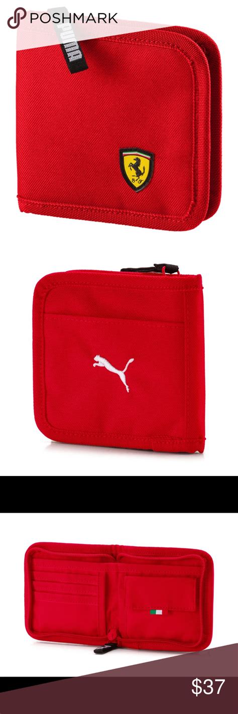 puma ferrari replica red bag|puma ferrari wallet.